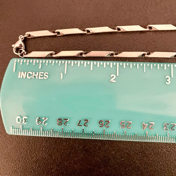 Unisex Bar Link 24 inch Chain - Picture 5 of 10